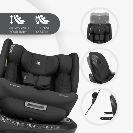 Slika za KikkaBoo® Otroški avtosedež 360° i-Hike i-SIZE (40-150 cm) Black 2025