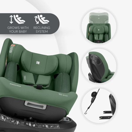 Slika za KikkaBoo® Otroški avtosedež 360° i-Hike i-SIZE (40-150 cm) Army Green 2025