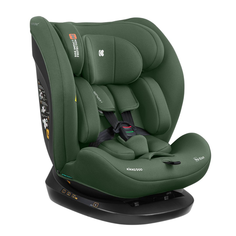 KikkaBoo® Otroški avtosedež 360° i-Explore 2 i-SIZE (40-150 cm) Army Green