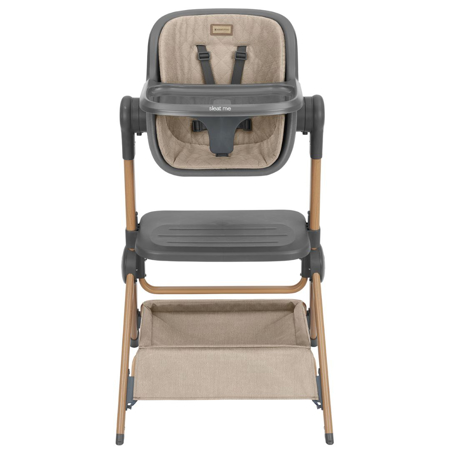 Slika za KikkaBoo® Obposteljna posteljica in stolček za hranjenje 2v1 Sleat Me Beige