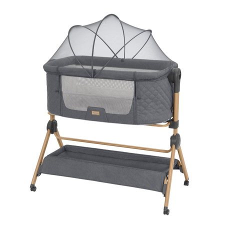 KikkaBoo® Obposteljna posteljica in stolček za hranjenje 2v1 Sleat Me Grey