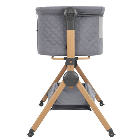 KikkaBoo® Obposteljna posteljica in stolček za hranjenje 2v1 Sleat Me Grey