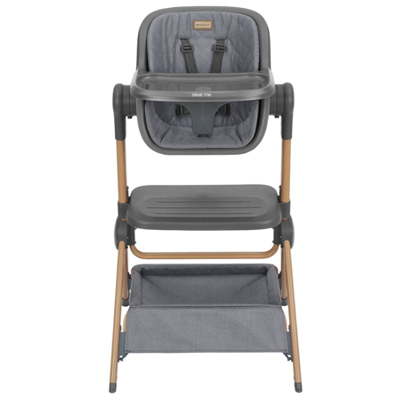KikkaBoo® Obposteljna posteljica in stolček za hranjenje 2v1 Sleat Me Grey