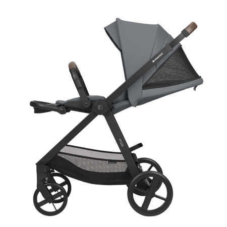 KikkaBoo® Otroški voziček s košaro 3v1 Mia Grey