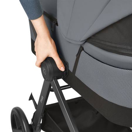 KikkaBoo® Otroški voziček s košaro 3v1 Mia Grey