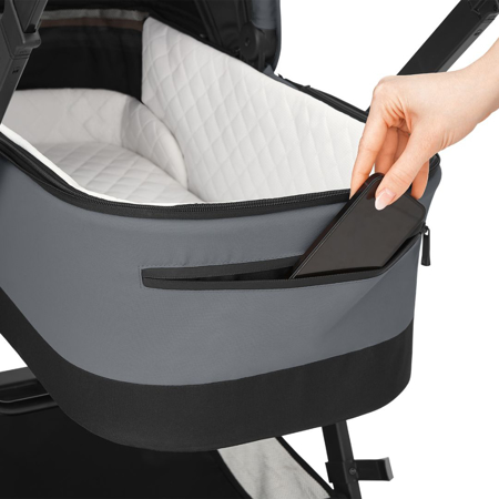 KikkaBoo® Otroški voziček s košaro 3v1 Mia Grey