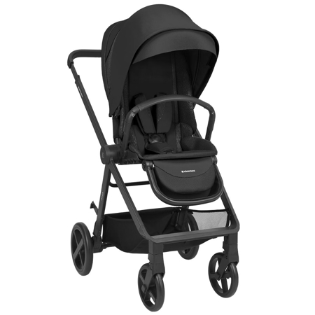 KikkaBoo® Otroški voziček s košaro 3v1 Mia Black
