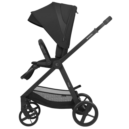 KikkaBoo® Otroški voziček s košaro 3v1 Mia Black