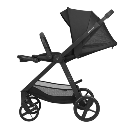 KikkaBoo® Otroški voziček s košaro 3v1 Mia Black