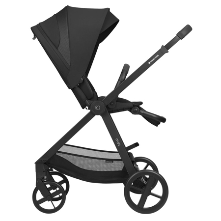 KikkaBoo® Otroški voziček s košaro 3v1 Mia Black
