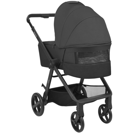 KikkaBoo® Otroški voziček s košaro 3v1 Mia Black