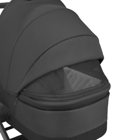 KikkaBoo® Otroški voziček s košaro 3v1 Mia Black