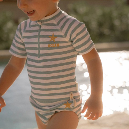 Slika za Little Dutch® Kopalna plenička/kopalke Stripes Surf Blue