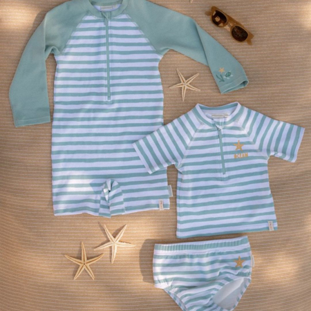 Slika za Little Dutch® Kopalna plenička/kopalke Stripes Surf Blue