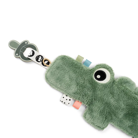 Done by Deer® Ninica s priponko za dudo Croco Green