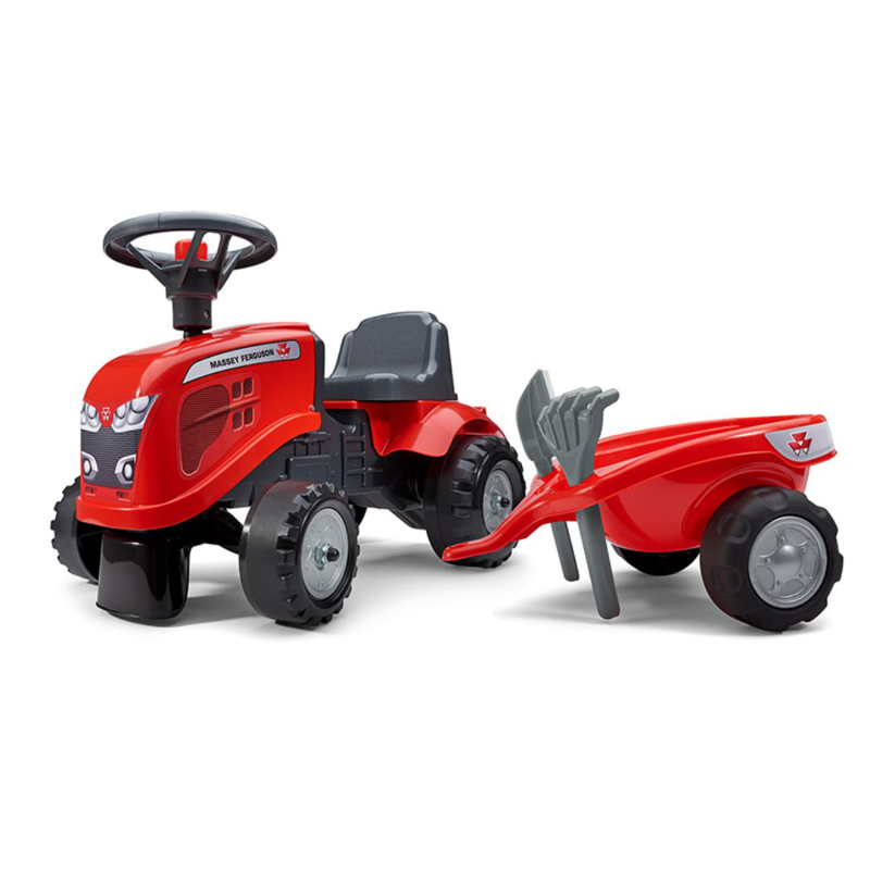 Falk® Poganjalček traktor Massey Ferguson s prikolico