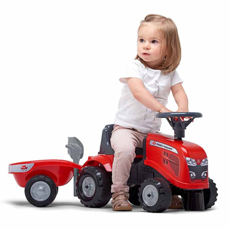 Falk® Poganjalček traktor Massey Ferguson s prikolico