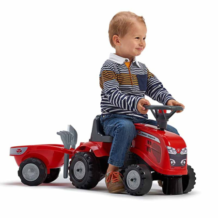 Falk® Poganjalček traktor Massey Ferguson s prikolico
