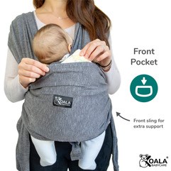 Koala Babycare® Baby Wrap Light Grey